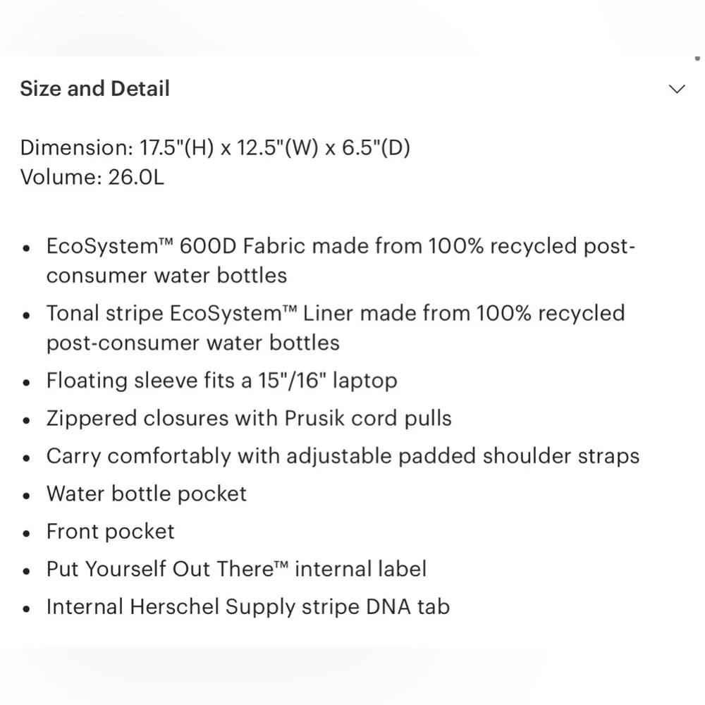 NWT: Herschel Classic XL Backpack (Grey) - Picture 6 of 6